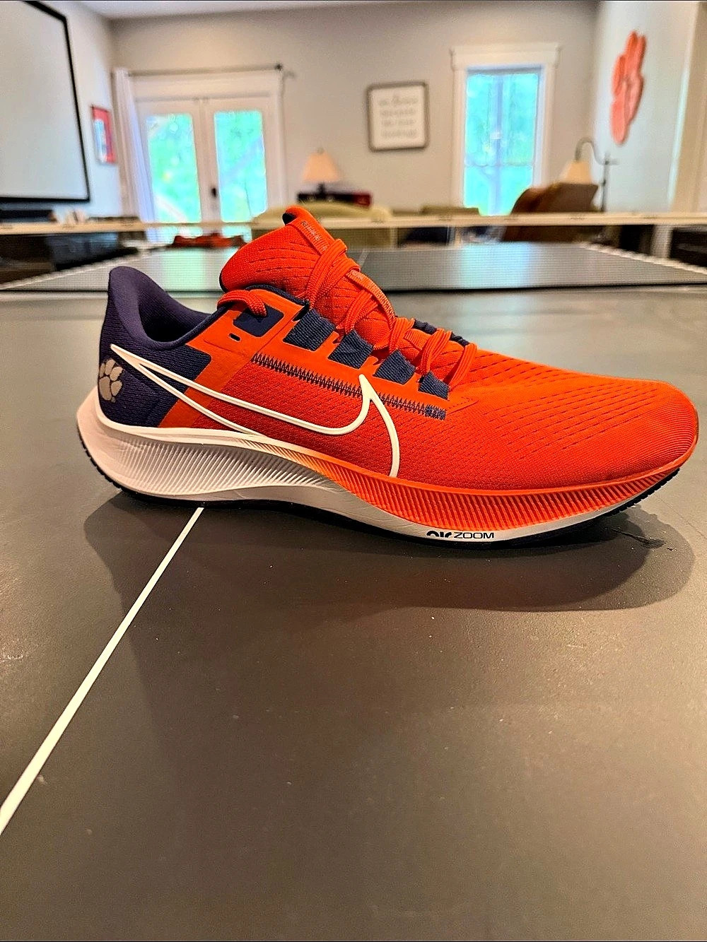 Clemson Nike Air Zoom Pegasus 38 Athletic Shoes Orange US 12 Like New